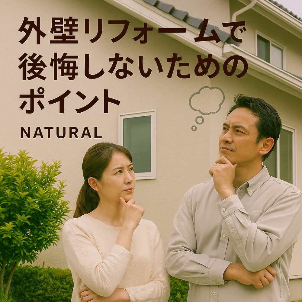 外壁リフォームで後悔しないためのポイントのイメージ画像